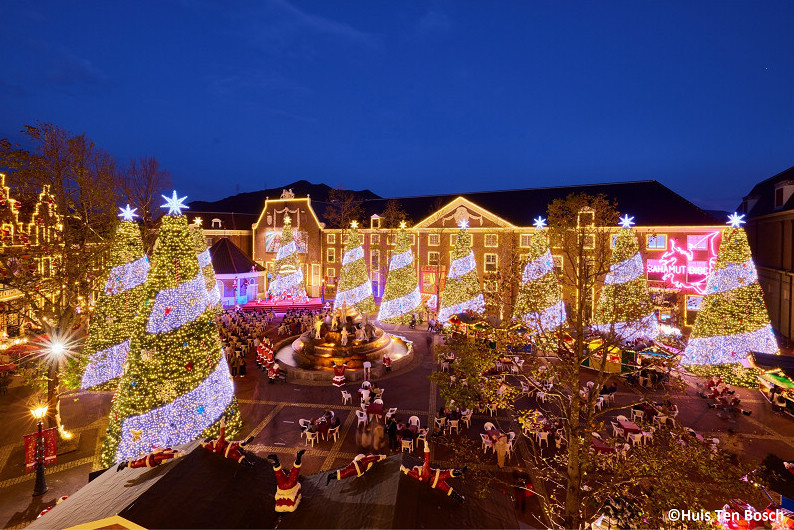 豪斯登堡的聖誕節裝飾以及熱鬧市集，就像是親自來到歐洲一般，過節氣氛十分濃厚。(圖片提供：豪斯登堡)